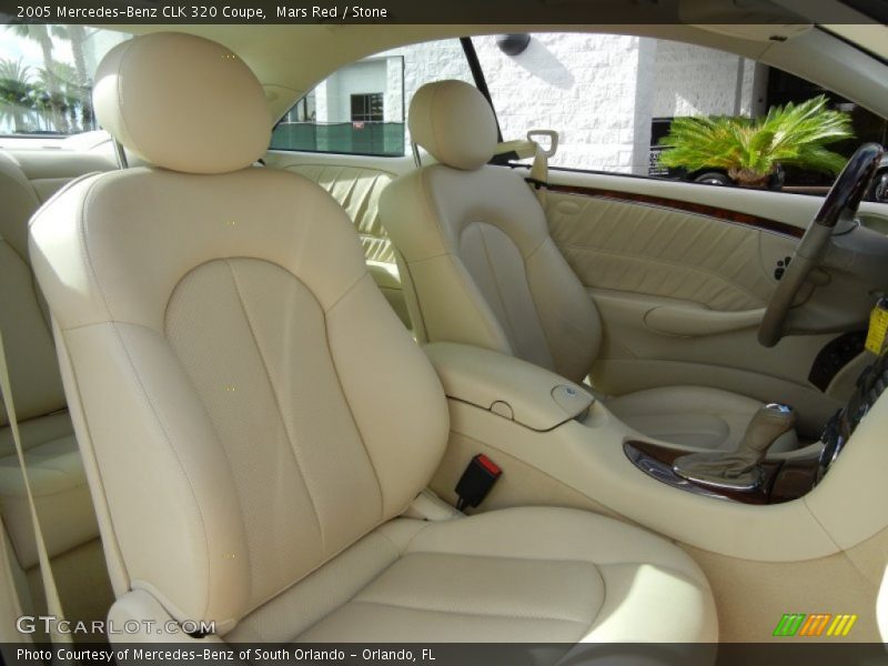 Mars Red / Stone 2005 Mercedes-Benz CLK 320 Coupe