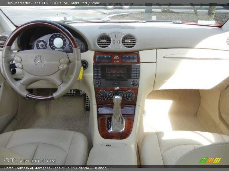 Mars Red / Stone 2005 Mercedes-Benz CLK 320 Coupe