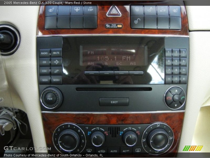 Mars Red / Stone 2005 Mercedes-Benz CLK 320 Coupe