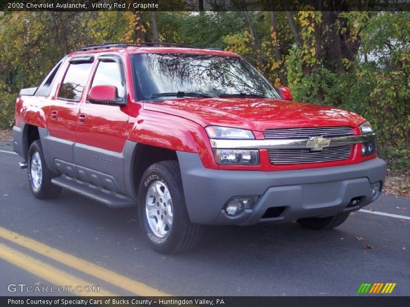 Victory Red / Graphite 2002 Chevrolet Avalanche