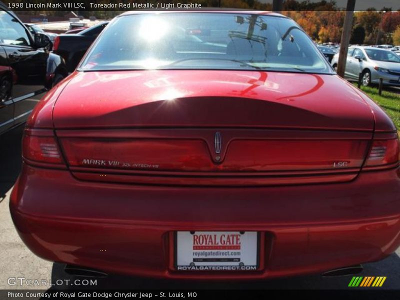 Toreador Red Metallic / Light Graphite 1998 Lincoln Mark VIII LSC