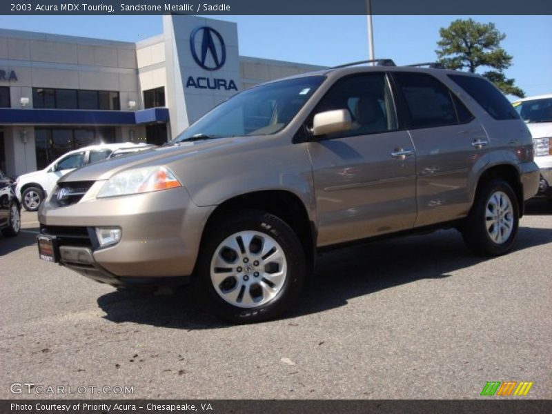 Sandstone Metallic / Saddle 2003 Acura MDX Touring