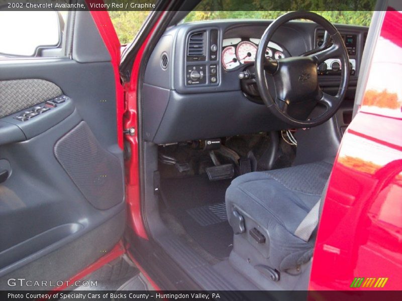 Victory Red / Graphite 2002 Chevrolet Avalanche