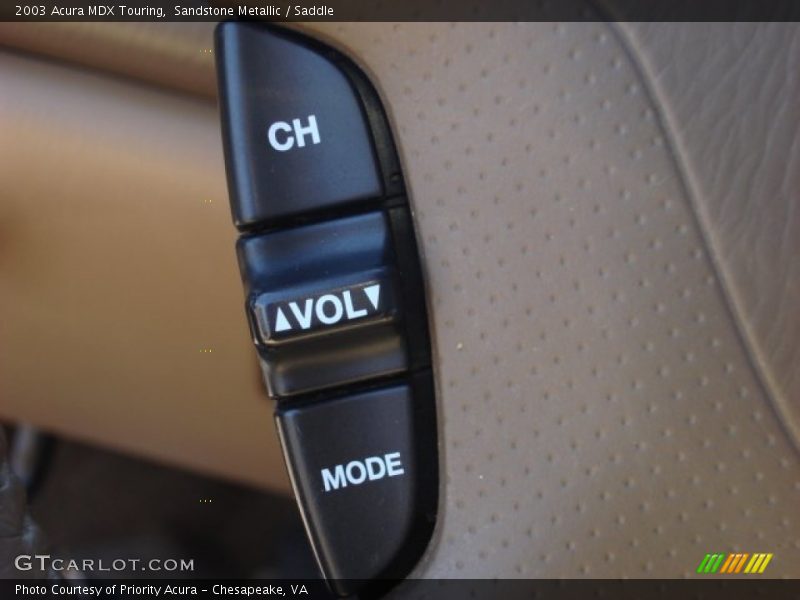Controls of 2003 MDX Touring