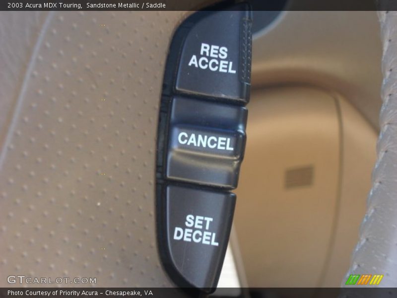 Controls of 2003 MDX Touring