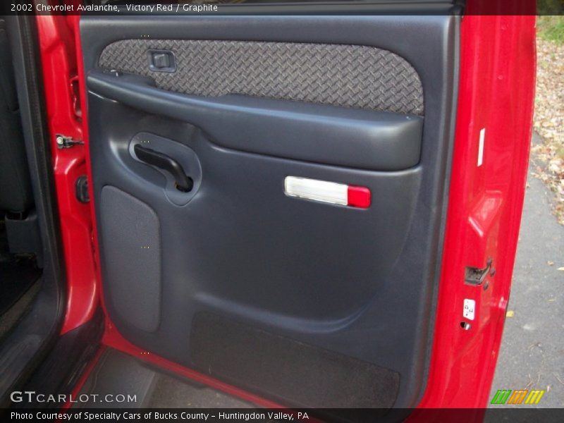 Victory Red / Graphite 2002 Chevrolet Avalanche