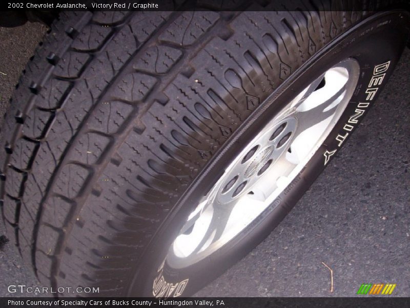 Victory Red / Graphite 2002 Chevrolet Avalanche