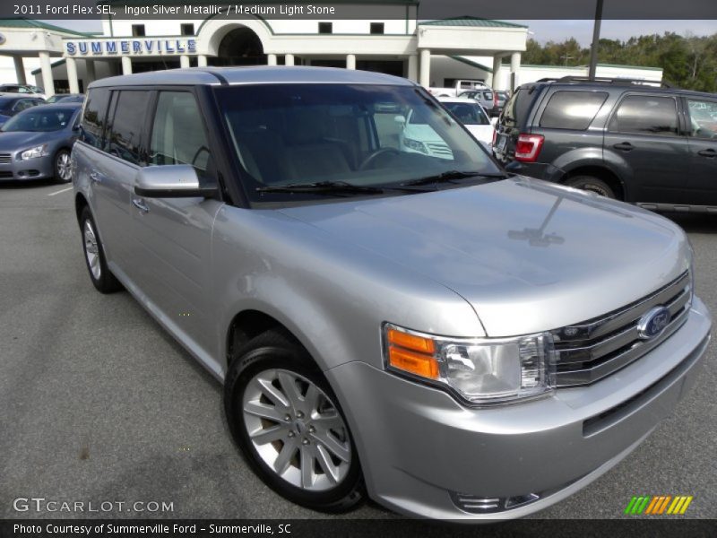 Ingot Silver Metallic / Medium Light Stone 2011 Ford Flex SEL