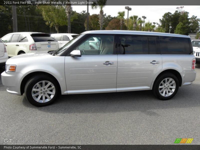 Ingot Silver Metallic / Medium Light Stone 2011 Ford Flex SEL