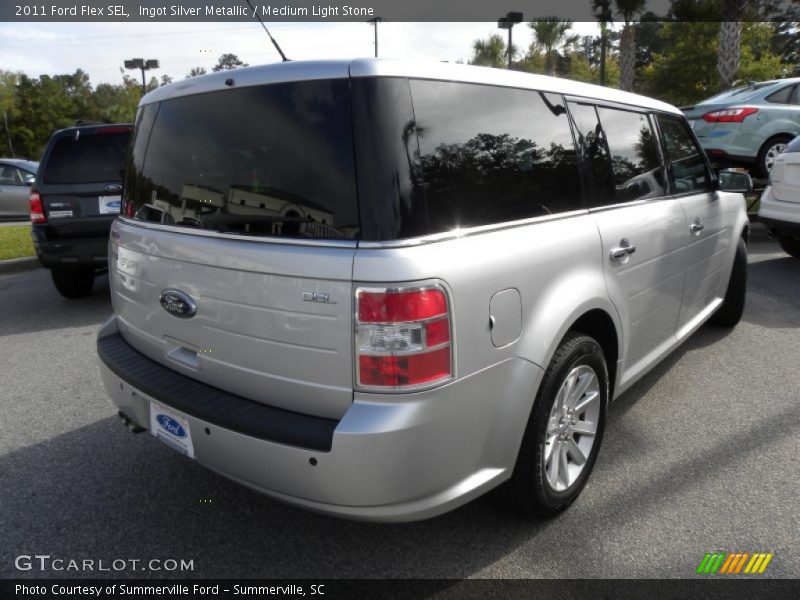 Ingot Silver Metallic / Medium Light Stone 2011 Ford Flex SEL