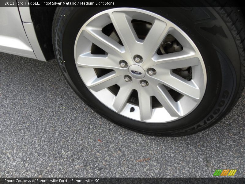 Ingot Silver Metallic / Medium Light Stone 2011 Ford Flex SEL