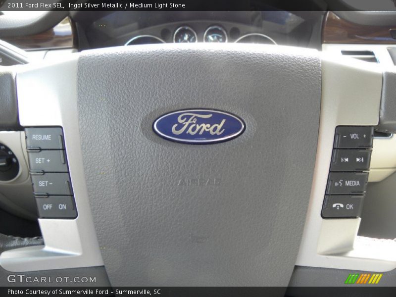 Ingot Silver Metallic / Medium Light Stone 2011 Ford Flex SEL