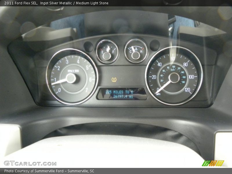 Ingot Silver Metallic / Medium Light Stone 2011 Ford Flex SEL