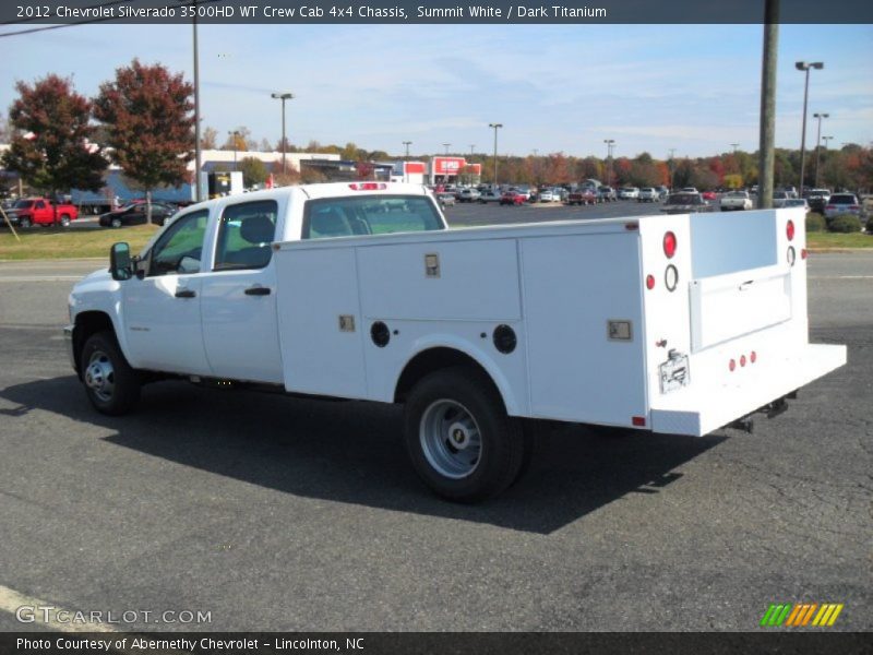 Summit White / Dark Titanium 2012 Chevrolet Silverado 3500HD WT Crew Cab 4x4 Chassis