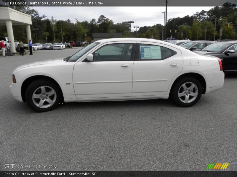 Stone White / Dark Slate Gray 2010 Dodge Charger SXT