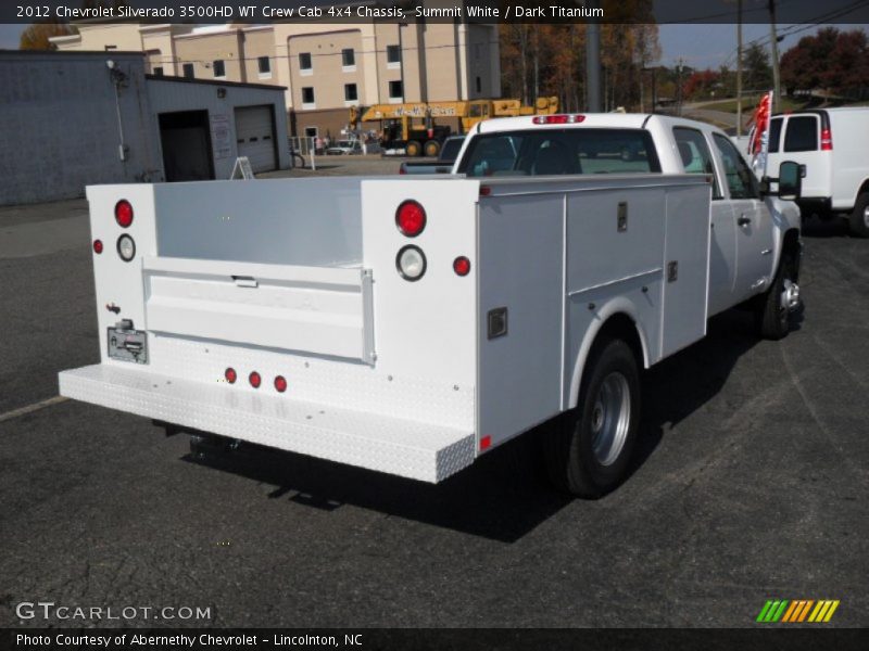 Summit White / Dark Titanium 2012 Chevrolet Silverado 3500HD WT Crew Cab 4x4 Chassis