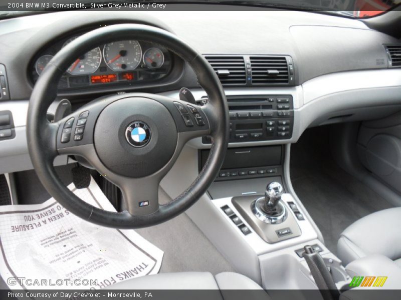 Silver Grey Metallic / Grey 2004 BMW M3 Convertible