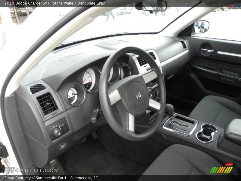 Stone White / Dark Slate Gray 2010 Dodge Charger SXT