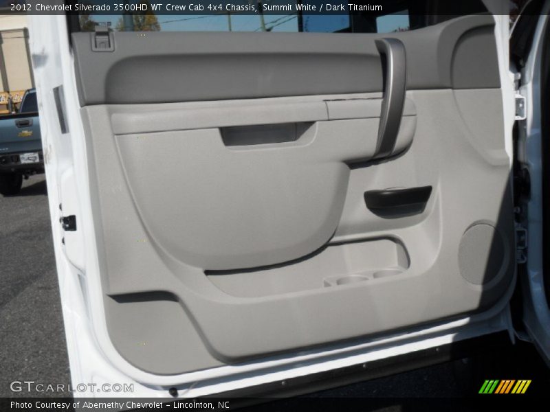 Summit White / Dark Titanium 2012 Chevrolet Silverado 3500HD WT Crew Cab 4x4 Chassis