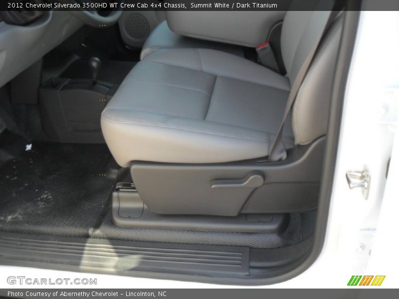 Summit White / Dark Titanium 2012 Chevrolet Silverado 3500HD WT Crew Cab 4x4 Chassis