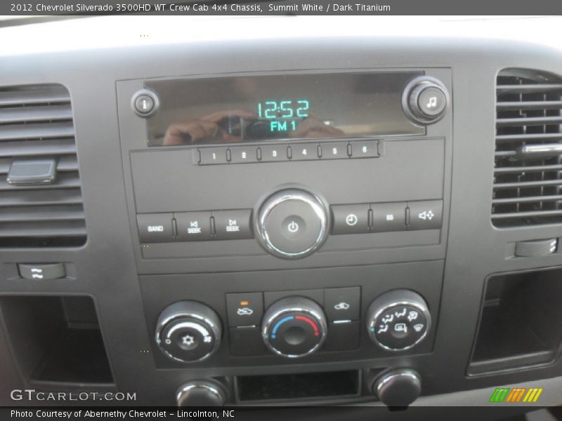 Summit White / Dark Titanium 2012 Chevrolet Silverado 3500HD WT Crew Cab 4x4 Chassis