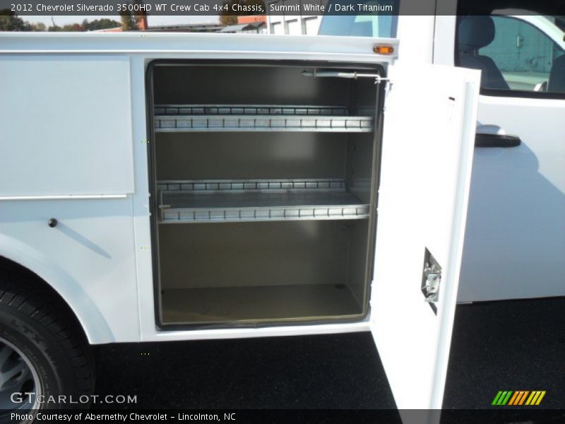 Summit White / Dark Titanium 2012 Chevrolet Silverado 3500HD WT Crew Cab 4x4 Chassis