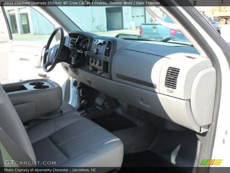 Summit White / Dark Titanium 2012 Chevrolet Silverado 3500HD WT Crew Cab 4x4 Chassis