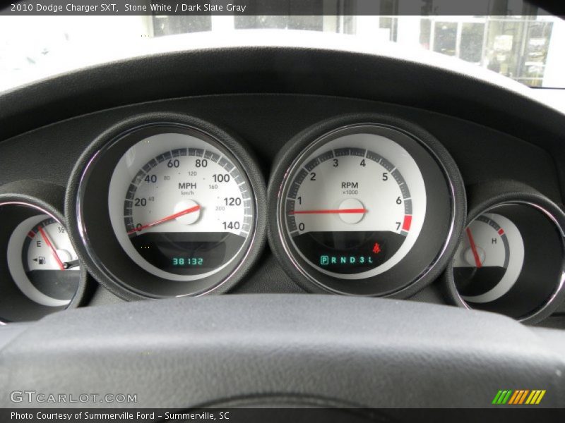 Stone White / Dark Slate Gray 2010 Dodge Charger SXT