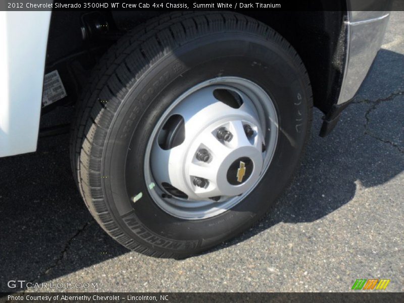 Summit White / Dark Titanium 2012 Chevrolet Silverado 3500HD WT Crew Cab 4x4 Chassis