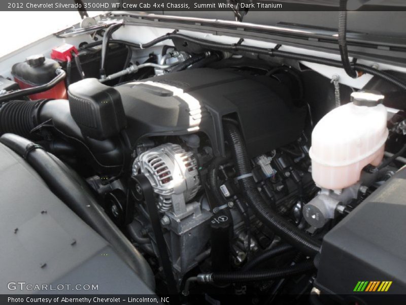 Summit White / Dark Titanium 2012 Chevrolet Silverado 3500HD WT Crew Cab 4x4 Chassis