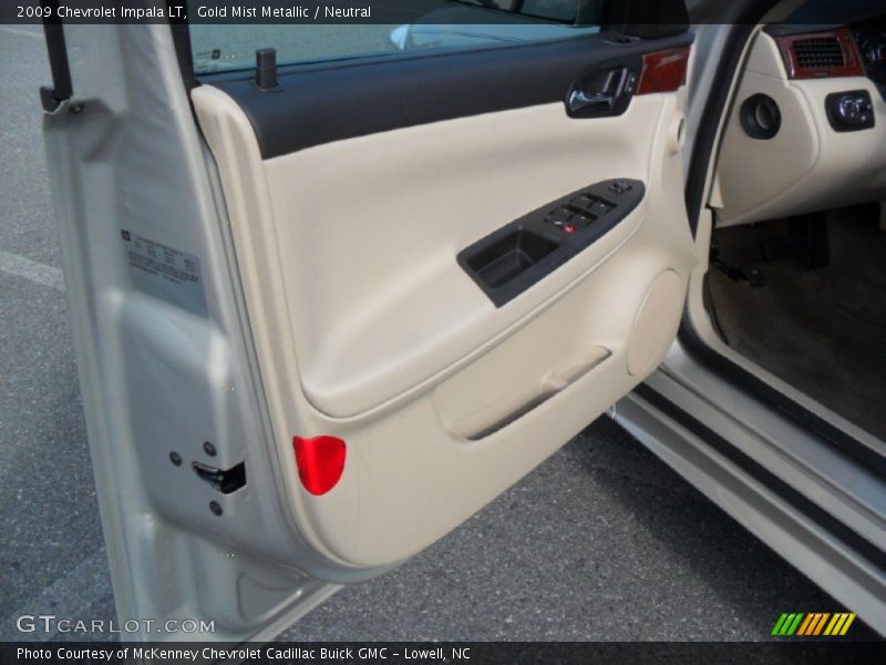 Gold Mist Metallic / Neutral 2009 Chevrolet Impala LT