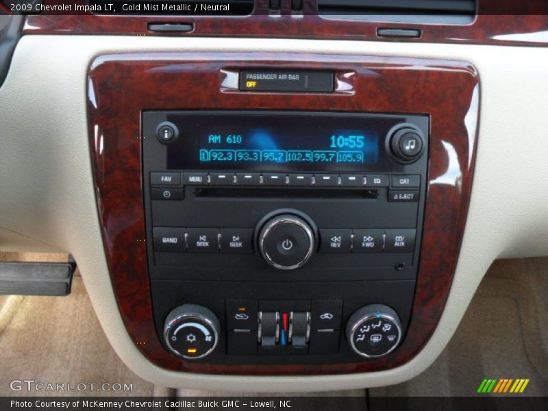 Gold Mist Metallic / Neutral 2009 Chevrolet Impala LT