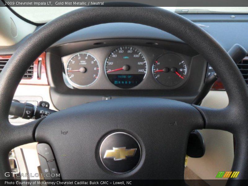 Gold Mist Metallic / Neutral 2009 Chevrolet Impala LT