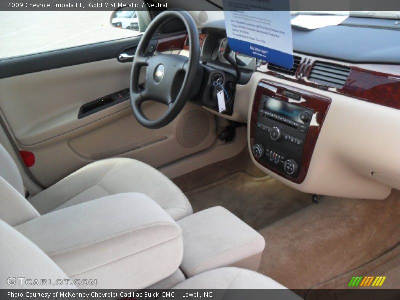 Gold Mist Metallic / Neutral 2009 Chevrolet Impala LT