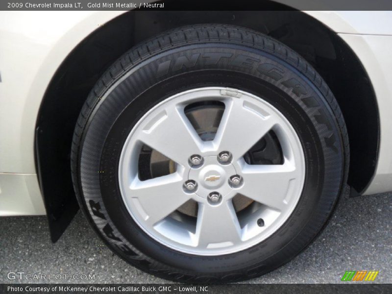 Gold Mist Metallic / Neutral 2009 Chevrolet Impala LT