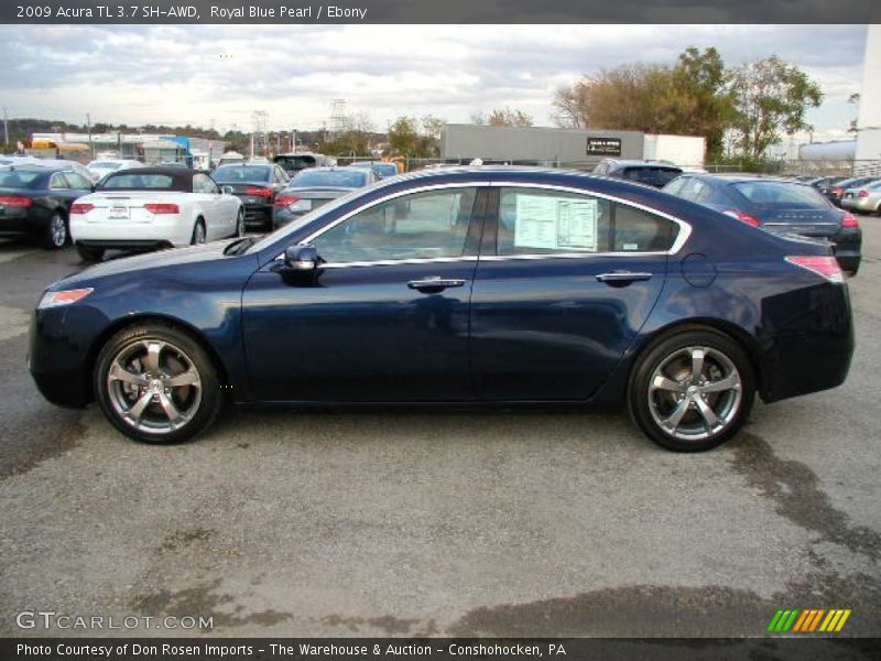 Royal Blue Pearl / Ebony 2009 Acura TL 3.7 SH-AWD