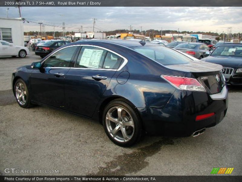 Royal Blue Pearl / Ebony 2009 Acura TL 3.7 SH-AWD