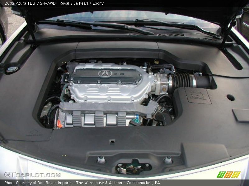 Royal Blue Pearl / Ebony 2009 Acura TL 3.7 SH-AWD