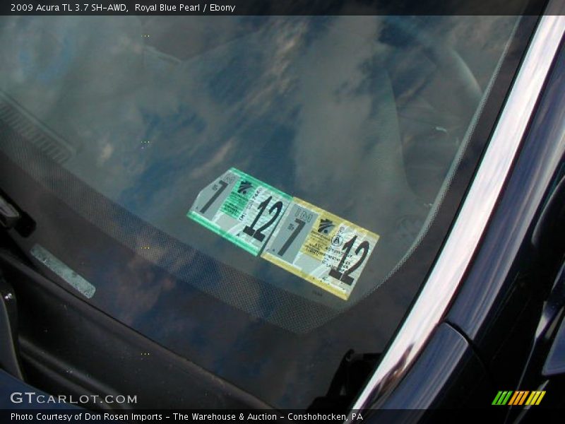 Royal Blue Pearl / Ebony 2009 Acura TL 3.7 SH-AWD