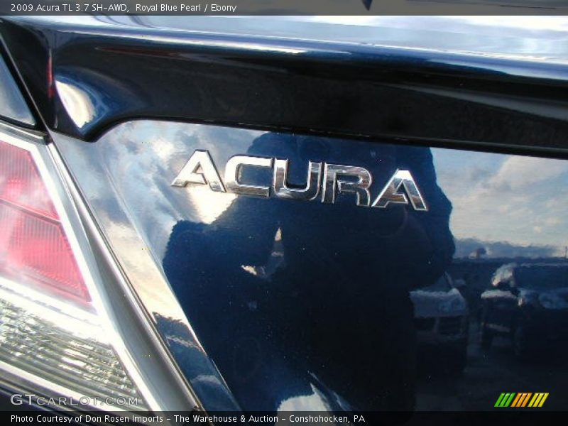 Royal Blue Pearl / Ebony 2009 Acura TL 3.7 SH-AWD