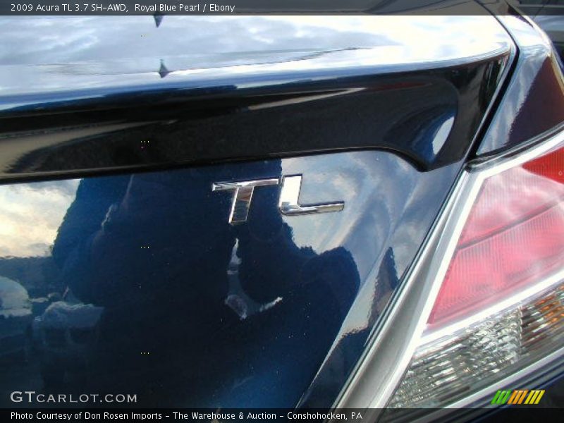 Royal Blue Pearl / Ebony 2009 Acura TL 3.7 SH-AWD
