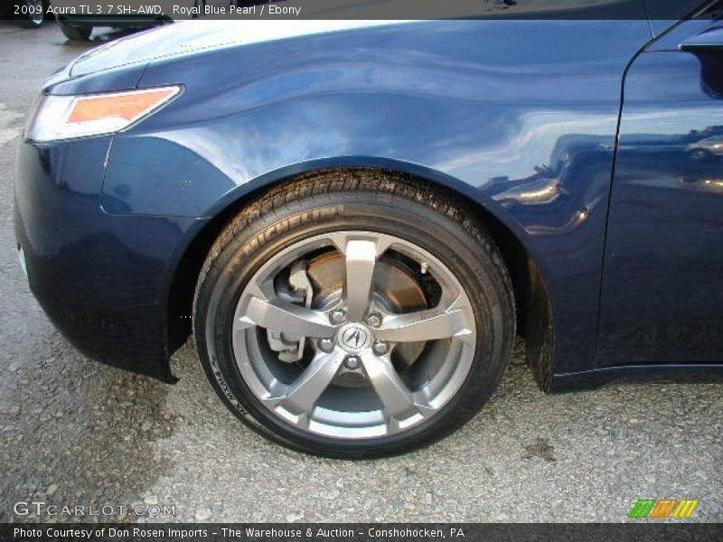 Royal Blue Pearl / Ebony 2009 Acura TL 3.7 SH-AWD