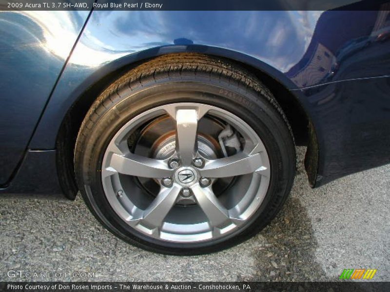 Royal Blue Pearl / Ebony 2009 Acura TL 3.7 SH-AWD