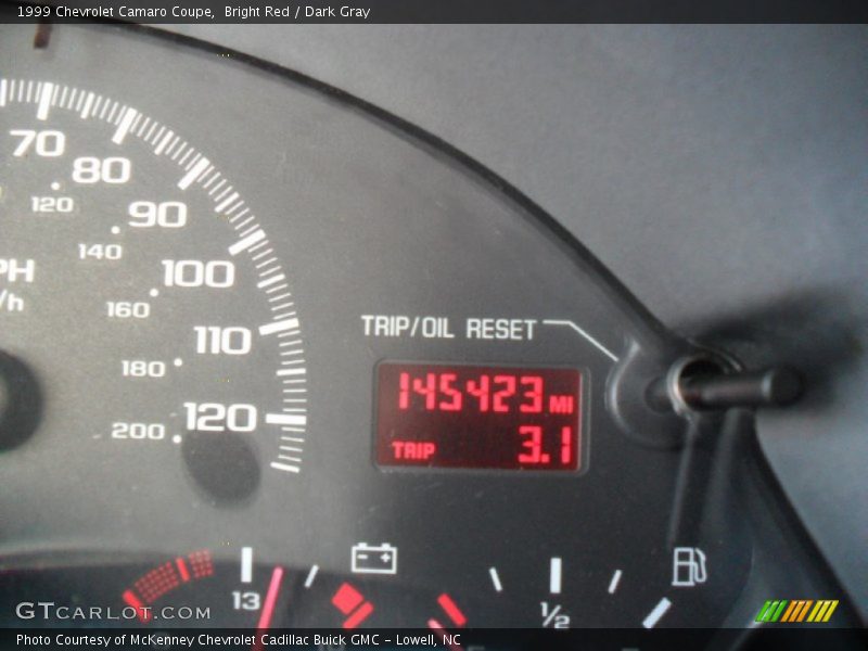 Bright Red / Dark Gray 1999 Chevrolet Camaro Coupe