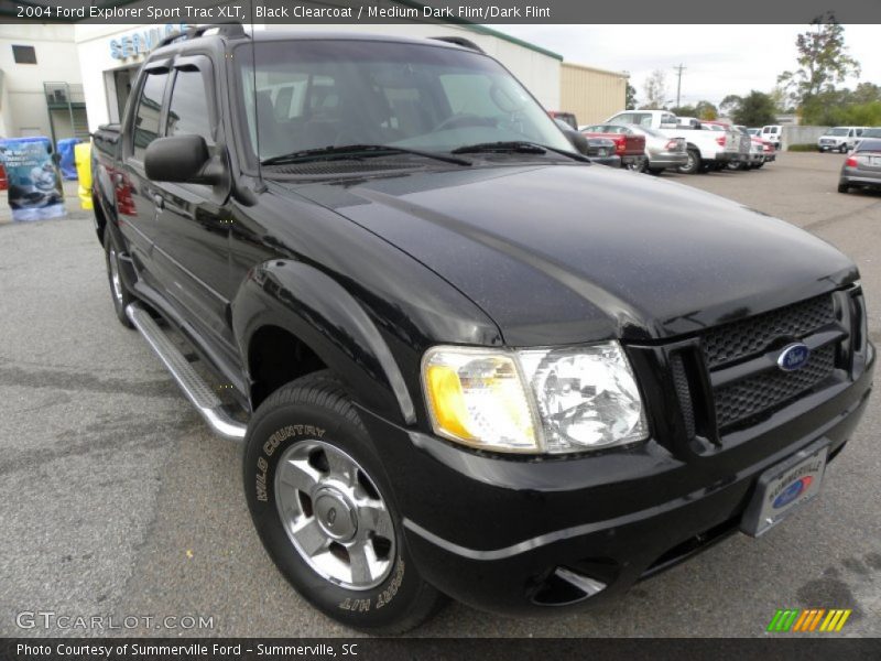 Black Clearcoat / Medium Dark Flint/Dark Flint 2004 Ford Explorer Sport Trac XLT