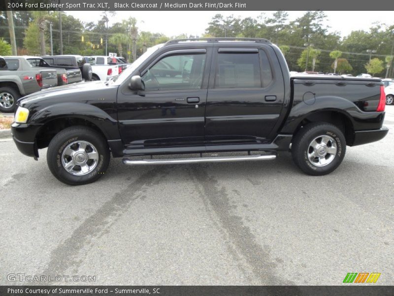 Black Clearcoat / Medium Dark Flint/Dark Flint 2004 Ford Explorer Sport Trac XLT