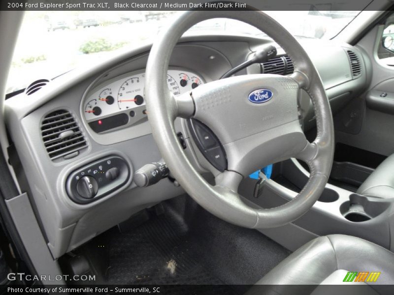 Black Clearcoat / Medium Dark Flint/Dark Flint 2004 Ford Explorer Sport Trac XLT