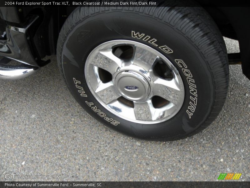 Black Clearcoat / Medium Dark Flint/Dark Flint 2004 Ford Explorer Sport Trac XLT