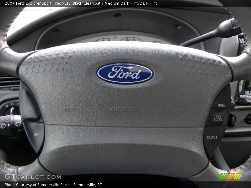 Black Clearcoat / Medium Dark Flint/Dark Flint 2004 Ford Explorer Sport Trac XLT