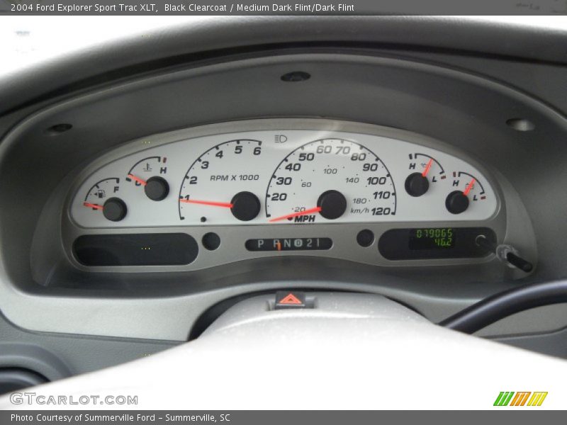 Black Clearcoat / Medium Dark Flint/Dark Flint 2004 Ford Explorer Sport Trac XLT